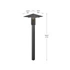 Kichler 15803BKT27R 6W Noir texturé LED Éclairage de sentier