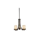 Lustre à 1 étage Kichler Hendrik 1671OZ 3-lumières 100W vieux bronze