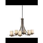 Lustre à 1 étage Kichler Hendrik 1673OZ 6-lumières 100W vieux bronze