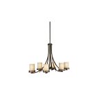 Lustre à 1 étage Kichler Hendrik 1673OZ 6-lumières 100W vieux bronze