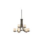 Lustre à 2 étages Kichler Hendrik 1674OZ 9-lumières 100W vieux bronze