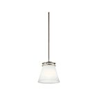 Mini suspendu Kichler Hendrik 1687NI 1-lumière 100W nickel brossé
