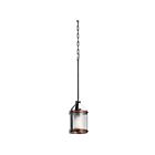 Mini suspendu Kichler Barrington 34808 1-lumière 60W noir vieilli