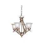 Mini Chandelier Kichler Dover 2019NI 4-lumières 60W nickel brossé
