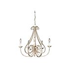 Lustre à 1 étage Kichler Dover 2021NI 5-lumières 60W nickel brossé