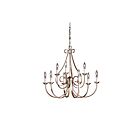 Lustre à 2 étages Kichler Dover 2031NI 9-lumières 60W nickel brossé