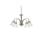 Lustre à 1 étage Kichler Wynberg 2093NI 5-lumières 100W nickel brossé