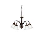 Lustre à 1 étage Kichler Wynberg 2093OZ 5-lumières 100W vieux bronze