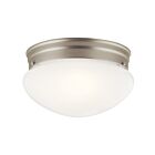 Plafonnier Kichler 209NI 2-lumières 60W nickel brossé