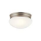 Plafonnier Kichler 209NI 2-lumières 60W nickel brossé