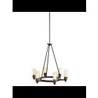 Lustre à 1 étage Kichler Circolo 2344OZ 6-lumières 60W vieux bronze