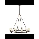 Lustre à 1 étage Kichler Circolo 2347OZ 12-lumières 60W vieux bronze