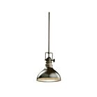 Mini suspendu Kichler Hatteras 2664OZ 1-lumière 100W vieux bronze