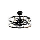 Lustre avec ventilateur Kichler Cavelli 300040SBK satin noir