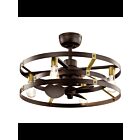 Lustre avec ventilateur Kichler Cavelli 300040SNB bronze naturel satiné