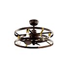 Lustre avec ventilateur Kichler Cavelli 300040SNB bronze naturel satiné