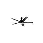 Ventilateur de plafond Kichler Brahm 300044SBK satin noir