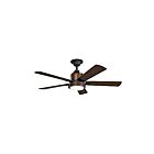 Ventilateur de plafond Kichler Colerne 300052DBK 17 Watt noir en détresse