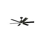 Ventilateur de plafond Kichler Szeplo 300300SBK 17 Watt satin noir