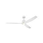 Kichler 300360-MWH Calyx 60" 32.6W Blanc mat Ventilateur de plafond à LED