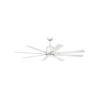 Kichler 310265MWH Breda 65" 14W Blanc mat Ventilateur de plafond