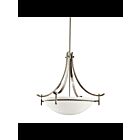 Suspendu inversé Kichler Olympia 3278AP 3-lumières 150W étain antique