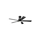 Ventilateur de plafond Kichler Lucian 330000SBK satin noir