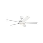 Ventilateur de plafond Kichler Geno 330001MWH 17 Watt blanc mat