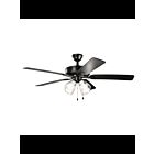 Ventilateur de plafond Kichler 330016SBKS satin noir