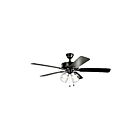 Ventilateur de plafond Kichler 330016SBKS satin noir