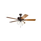 Kichler 330016SNBS Bronze naturel satiné 5 lames Ventilateur de plafond