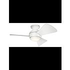 Ventilateur de plafond Kichler Sola 330150MWH 17 Watt blanc mat