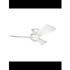Ventilateur de plafond Kichler Sola 330151MWH 17 Watt blanc mat