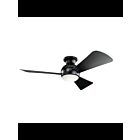 Ventilateur de plafond Kichler Sola 330151SBK 17 Watt satin noir