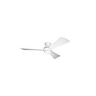 Ventilateur de plafond Kichler Sola 330152MWH 17 Watt blanc mat