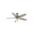 Ventilateur de plafond 52" Kichler 330162BSS 59W 5-lames acier inoxydable brossé