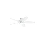 Ventilateur de plafond 52" Kichler 330163MWH 58W 5-lames blanc mat