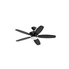 Ventilateur de plafond 52" Kichler 330163SBK 58W 5-lames satin noir