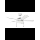 Ventilateur de plafond Kichler Starkk 330171MWH 17 Watt blanc mat