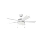 Ventilateur de plafond Kichler Starkk 330171MWH 17 Watt blanc mat