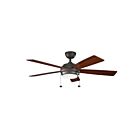 Ventilateur de plafond Kichler Starkk 330174OZ 17 Watt bronze ancien