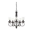 Lustre à 1 étage Kichler Diana 34722 5-lumières 60W vieux bronze