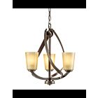 Mini Chandelier Kichler Layla 34756 3-lumières 60W vieux bronze