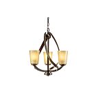 Mini Chandelier Kichler Layla 34756 3-lumières 60W vieux bronze