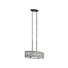 Suspendu pour îlot Kichler Sabine 34826 4-lumières 60W vieux bronze
