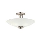 Plafonnier semi-encastré Kichler Hendrik 3677NI 4-lumières 100W nickel brossé