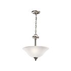 Suspendu transformable Kichler Armida 3694NI 2-lumières 100W nickel brossé