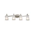 Luminaire de vanité Kichler Oxby 37410 4-lumières 60W nickel brossé