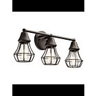 Luminaire de vanité Kichler Bayley 37431 3-lumières 60W vieux bronze