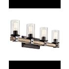 Luminaire de vanité Kichler Barrington 37435 4-lumières 60W fer d'enclume